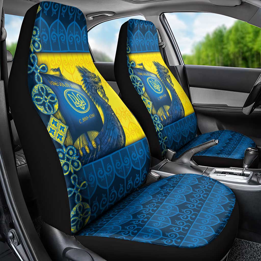 Kievan Rus Car Seat Cover Slavic Dragon Ship - Wonder Print Shop