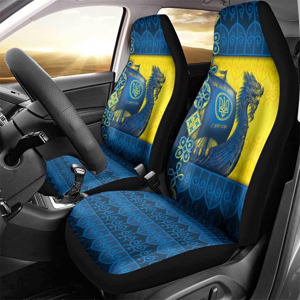 Kievan Rus Car Seat Cover Slavic Dragon Ship - Wonder Print Shop