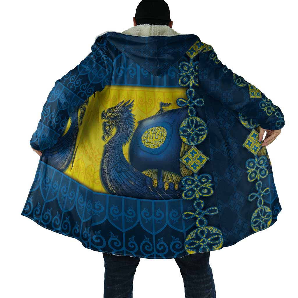 Kievan Rus Cloak Slavic Dragon Ship - Wonder Print Shop