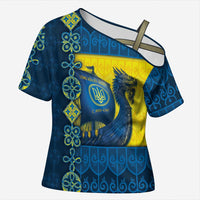 Kievan Rus Cross Shoulder Shirt Slavic Dragon Ship - Wonder Print Shop