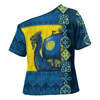 Kievan Rus Cross Shoulder Shirt Slavic Dragon Ship - Wonder Print Shop