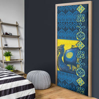 Kievan Rus Door Cover Slavic Dragon Ship - Wonder Print Shop
