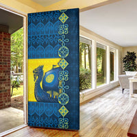 Kievan Rus Door Cover Slavic Dragon Ship - Wonder Print Shop