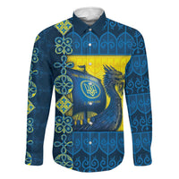 Kievan Rus Family Matching Long Sleeve Bodycon Dress and Hawaiian Shirt Slavic Dragon Ship - Wonder Print Shop