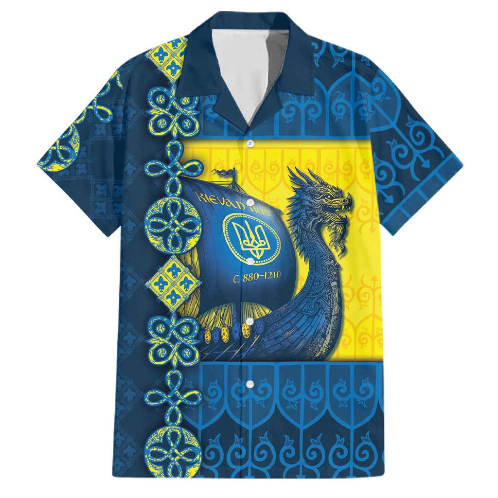 Kievan Rus Family Matching Tank Maxi Dress and Hawaiian Shirt Slavic Dragon Ship - Wonder Print Shop