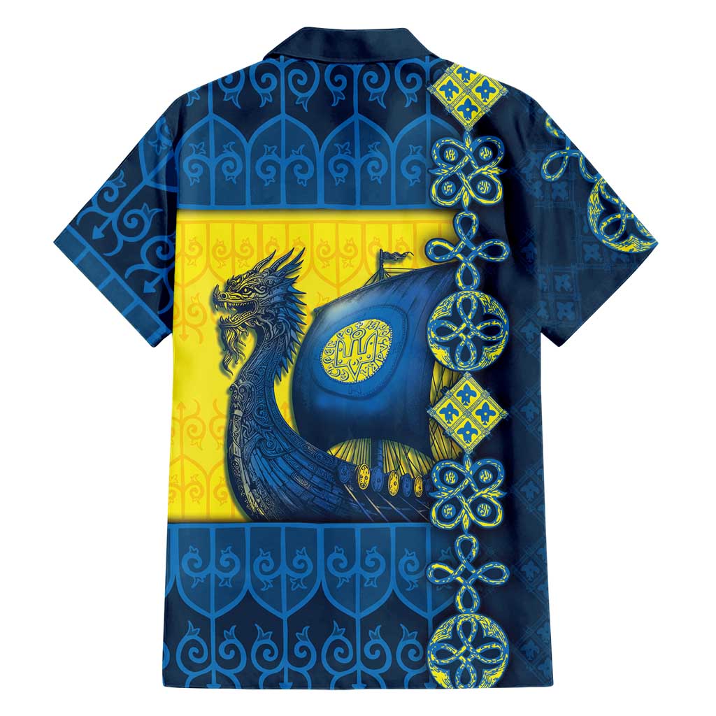 Kievan Rus Family Matching Tank Maxi Dress and Hawaiian Shirt Slavic Dragon Ship - Wonder Print Shop