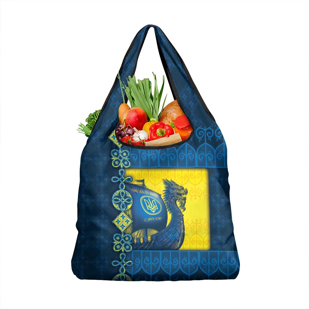 Kievan Rus Grocery Bag Slavic Dragon Ship - Wonder Print Shop