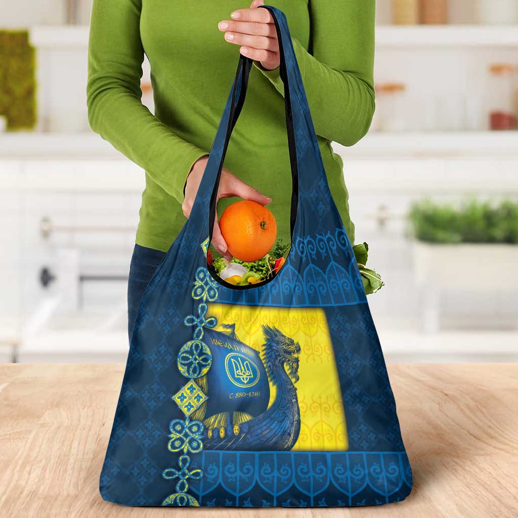 Kievan Rus Grocery Bag Slavic Dragon Ship - Wonder Print Shop