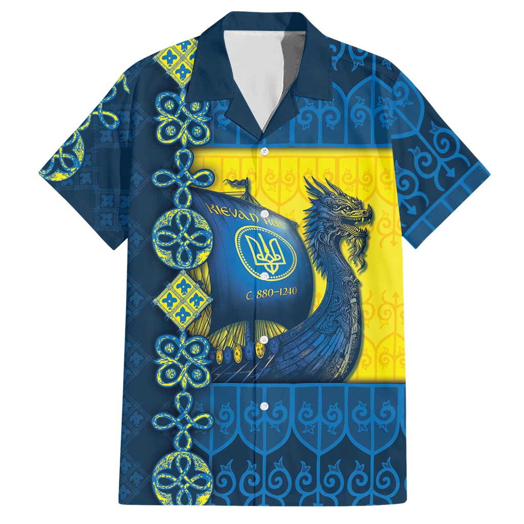 Kievan Rus Hawaiian Shirt Slavic Dragon Ship - Wonder Print Shop