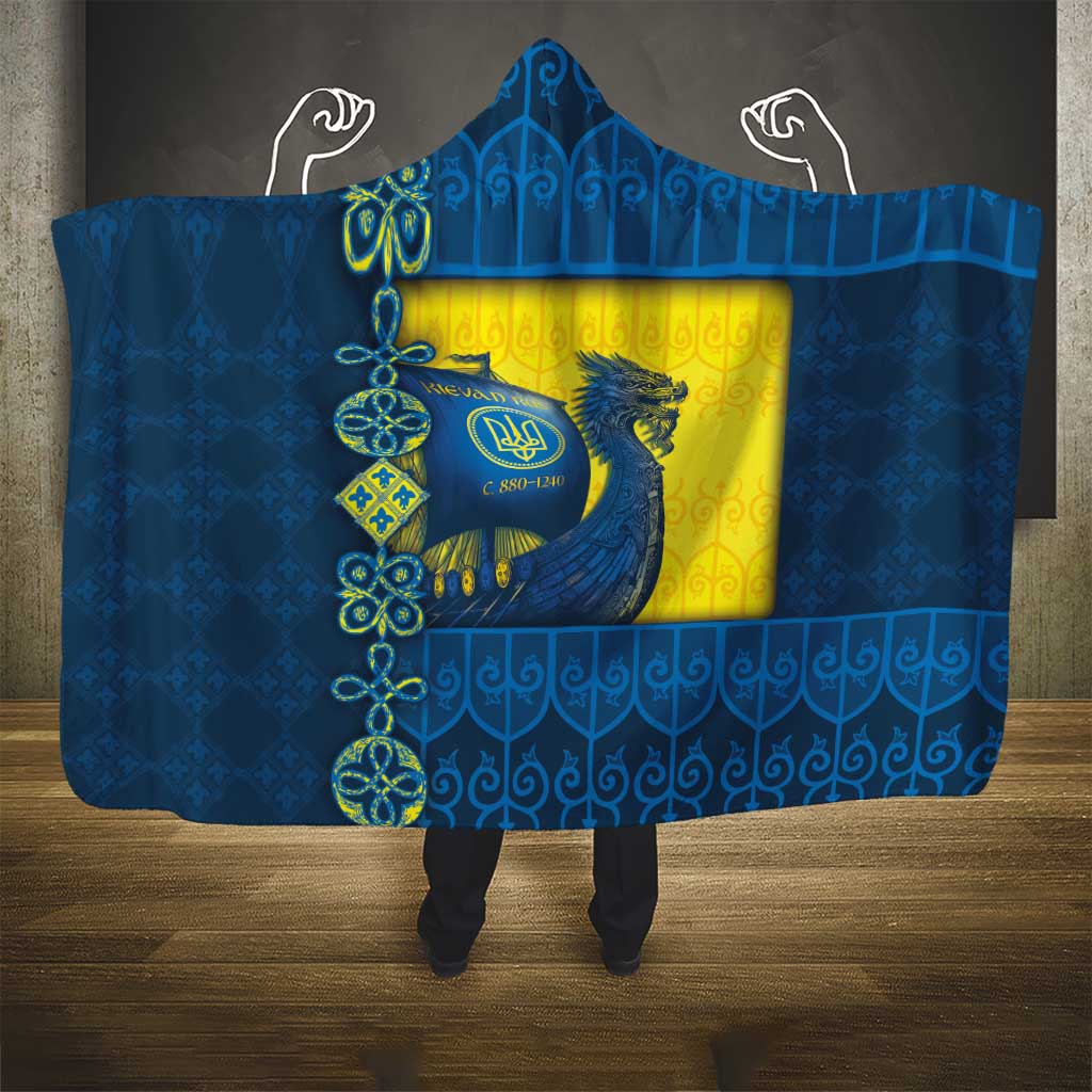 Kievan Rus Hooded Blanket Slavic Dragon Ship - Wonder Print Shop