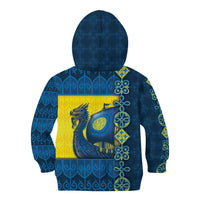 Kievan Rus Kid Hoodie Slavic Dragon Ship - Wonder Print Shop