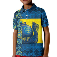 Kievan Rus Kid Polo Shirt Slavic Dragon Ship - Wonder Print Shop