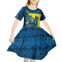 Kievan Rus Kid Short Sleeve Dress Slavic Dragon Ship - Wonder Print Shop