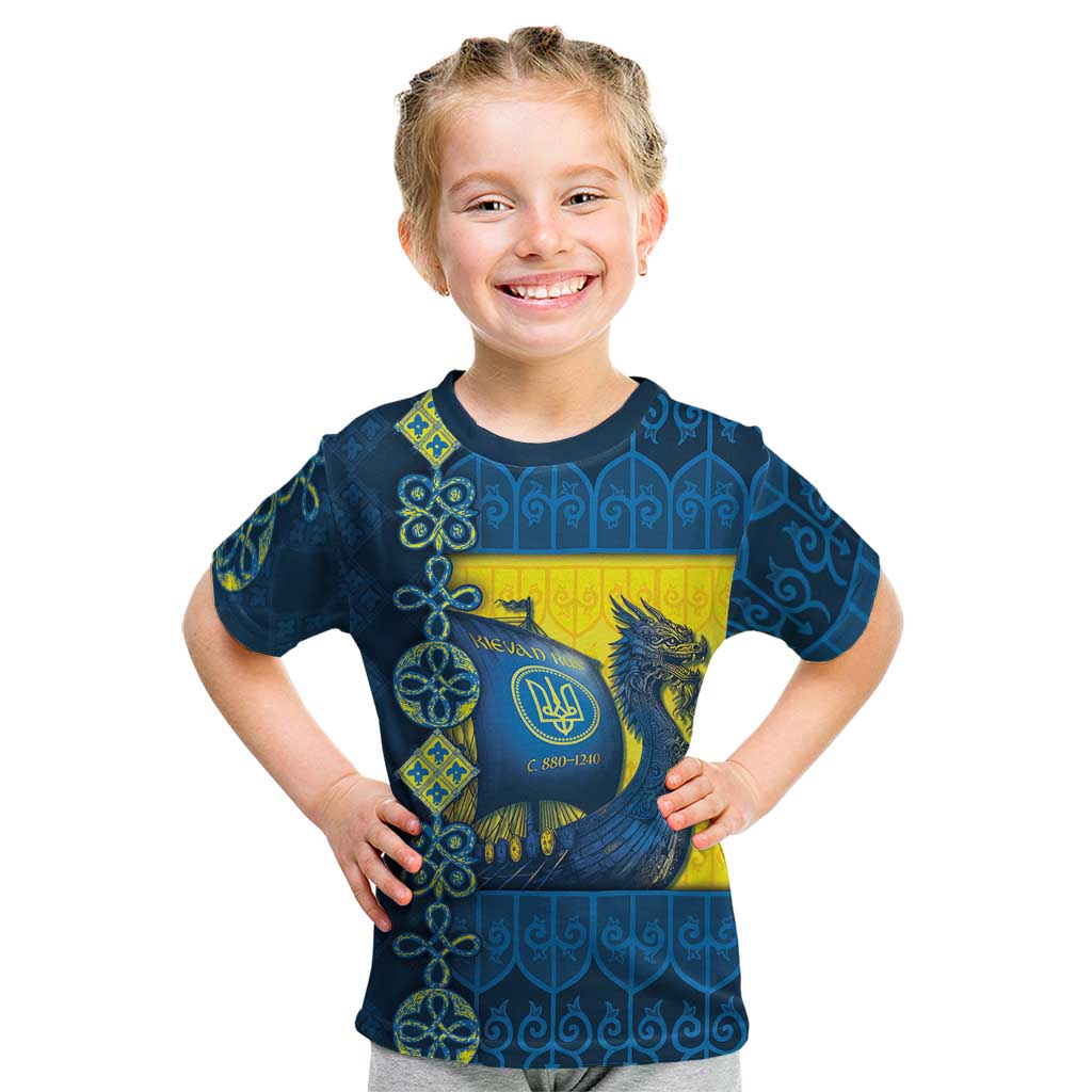 Kievan Rus Kid T Shirt Slavic Dragon Ship - Wonder Print Shop