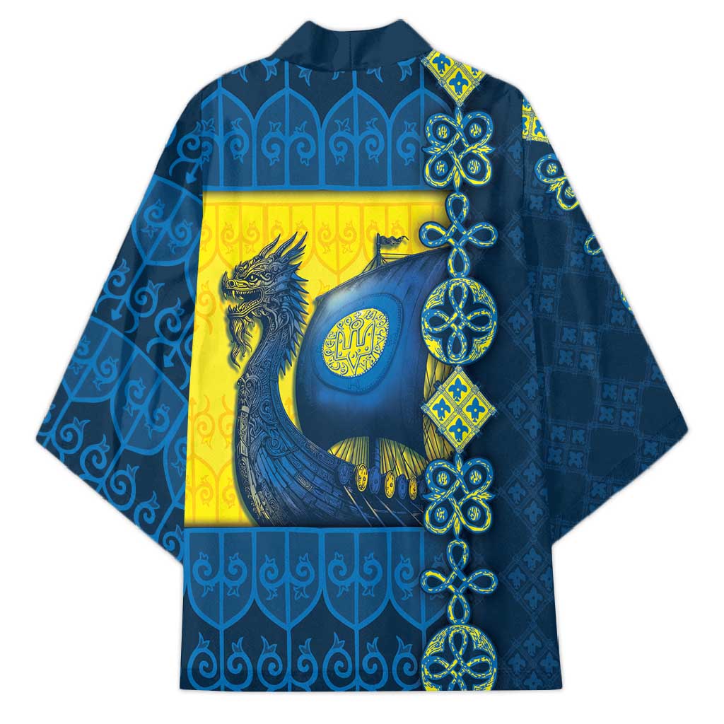 Kievan Rus Kimono Slavic Dragon Ship - Wonder Print Shop