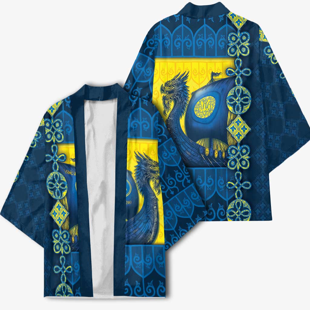 Kievan Rus Kimono Slavic Dragon Ship - Wonder Print Shop