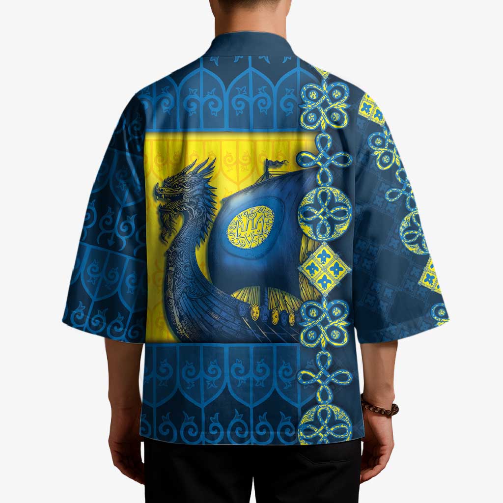 Kievan Rus Kimono Slavic Dragon Ship - Wonder Print Shop