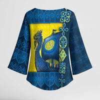 Kievan Rus Kimono Sleeve Blouse Slavic Dragon Ship - Wonder Print Shop