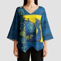 Kievan Rus Kimono Sleeve Blouse Slavic Dragon Ship - Wonder Print Shop