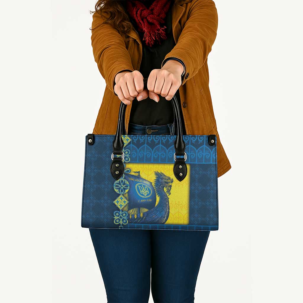 Kievan Rus Leather Bag Slavic Dragon Ship - Wonder Print Shop