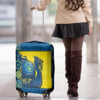 Kievan Rus Luggage Cover Slavic Dragon Ship - Wonder Print Shop
