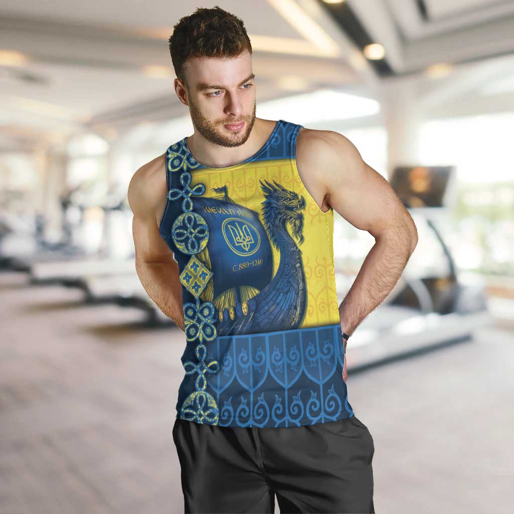 Kievan Rus Men Tank Top Slavic Dragon Ship - Wonder Print Shop