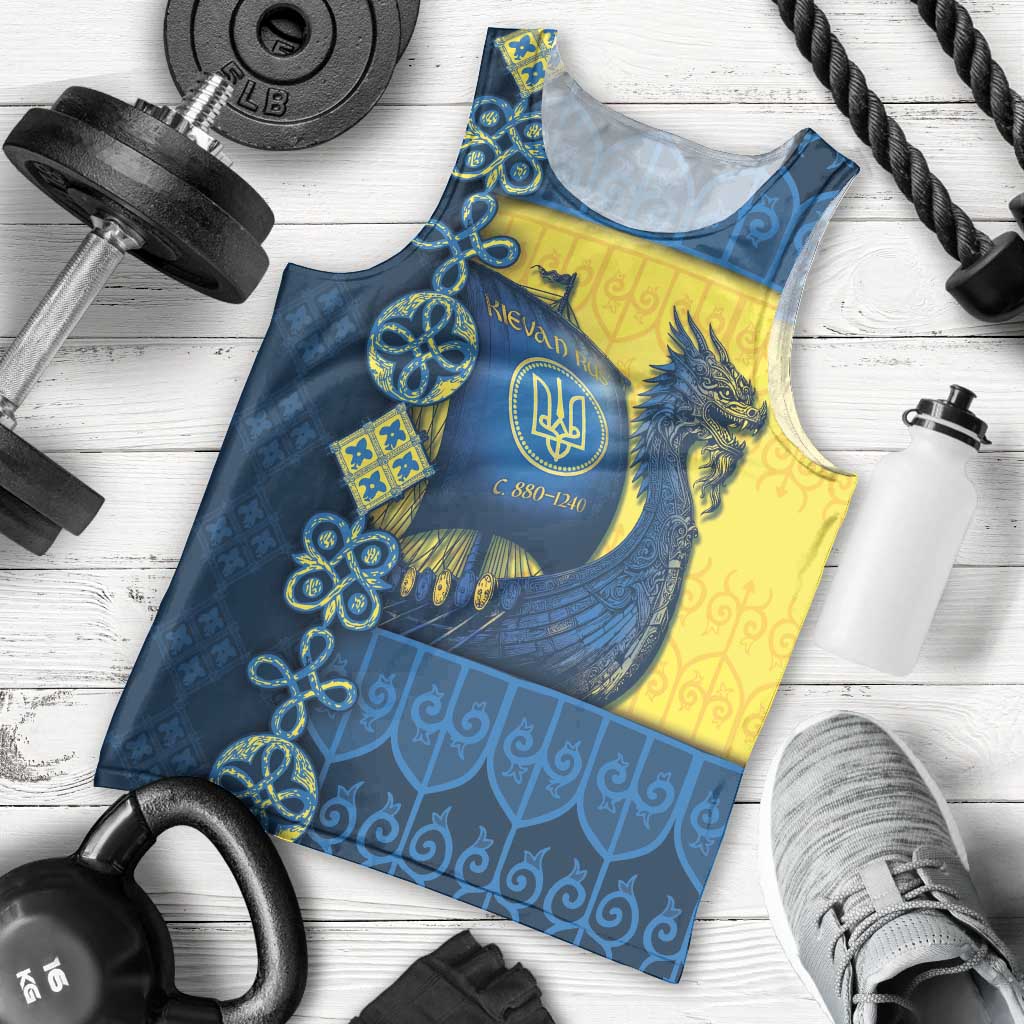 Kievan Rus Men Tank Top Slavic Dragon Ship - Wonder Print Shop