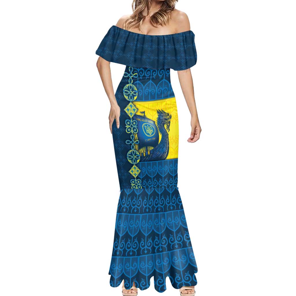 Kievan Rus Mermaid Dress Slavic Dragon Ship - Wonder Print Shop