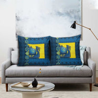 Kievan Rus Pillow Cover Slavic Dragon Ship - Wonder Print Shop