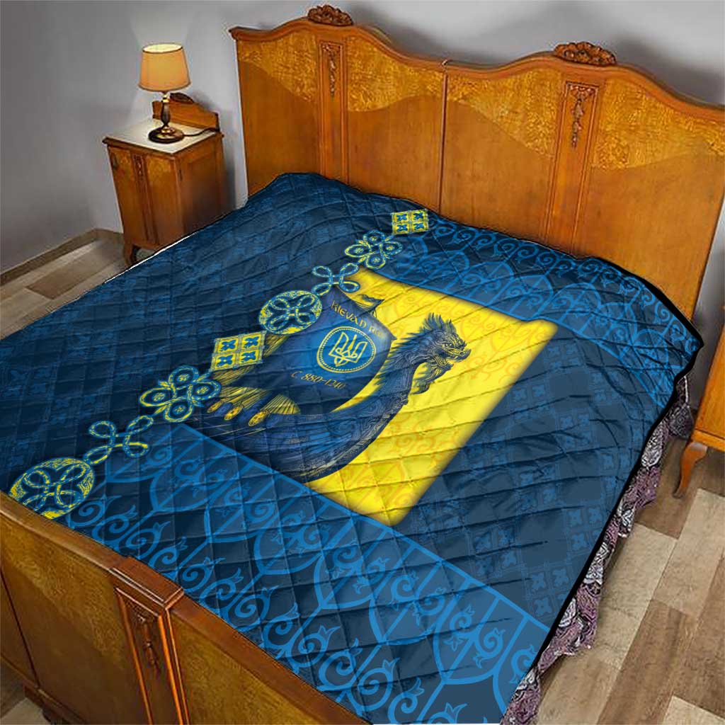Kievan Rus Quilt Slavic Dragon Ship - Wonder Print Shop