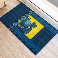 Kievan Rus Rubber Doormat Slavic Dragon Ship - Wonder Print Shop