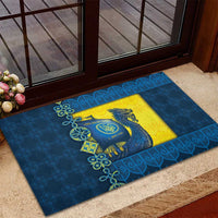 Kievan Rus Rubber Doormat Slavic Dragon Ship - Wonder Print Shop