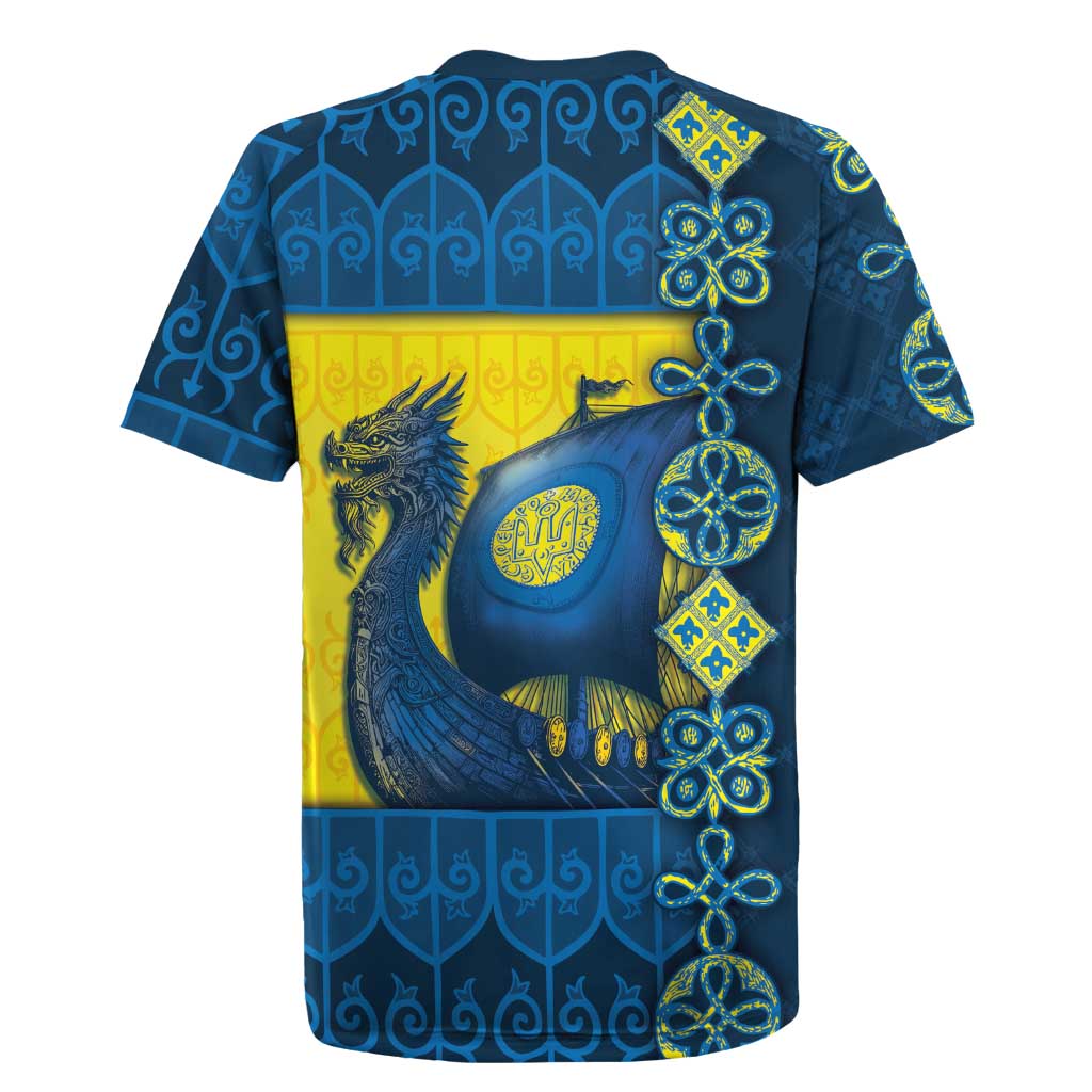 Kievan Rus Rugby Jersey Slavic Dragon Ship - Wonder Print Shop