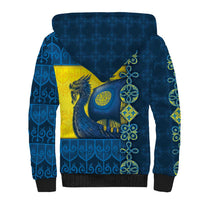 Kievan Rus Sherpa Hoodie Slavic Dragon Ship - Wonder Print Shop