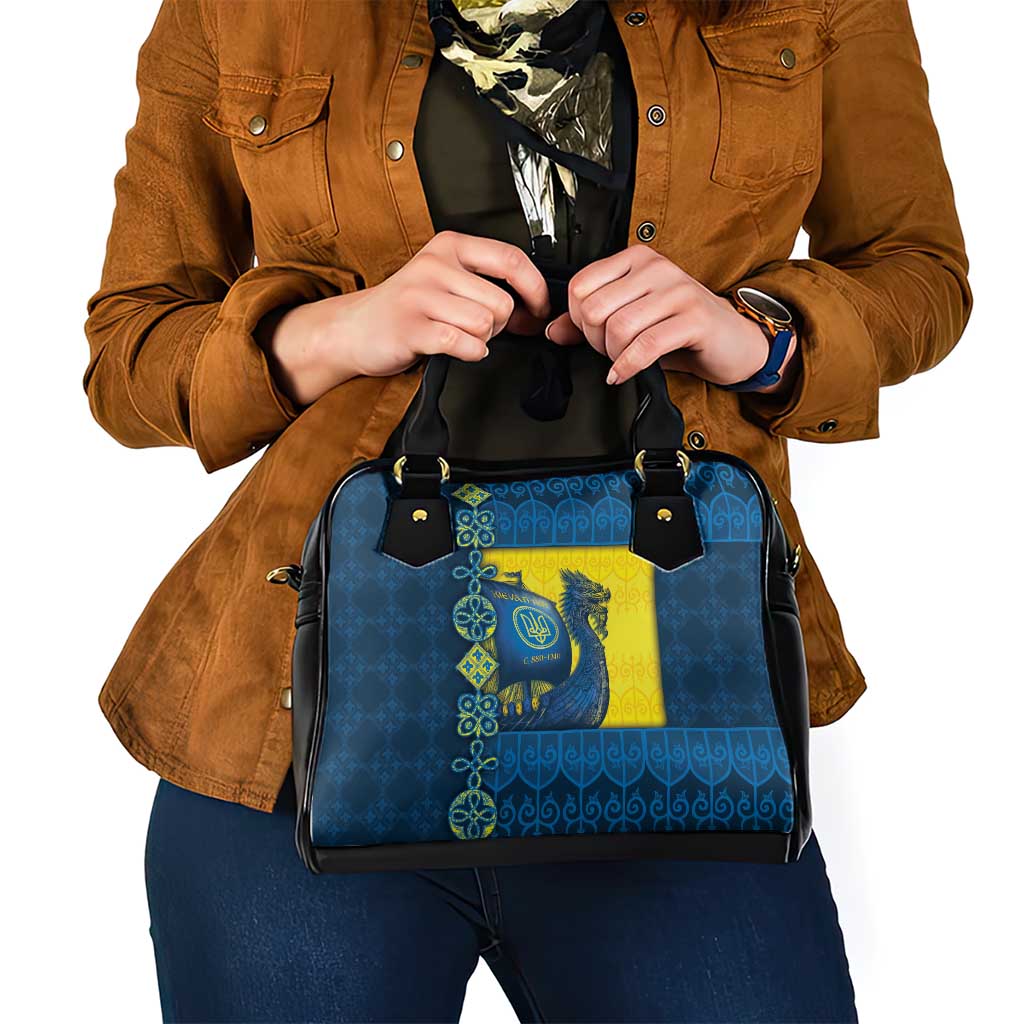 Kievan Rus Shoulder Handbag Slavic Dragon Ship - Wonder Print Shop