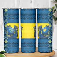 Kievan Rus Skinny Tumbler Slavic Dragon Ship - Wonder Print Shop