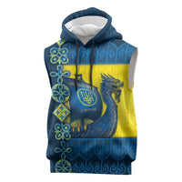 Kievan Rus Sleeveless Hoodie Slavic Dragon Ship - Wonder Print Shop