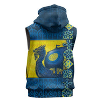 Kievan Rus Sleeveless Zip Hoodie Slavic Dragon Ship - Wonder Print Shop