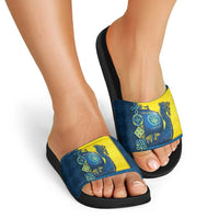 Kievan Rus Slide Sandals Slavic Dragon Ship - Wonder Print Shop