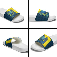 Kievan Rus Slide Sandals Slavic Dragon Ship - Wonder Print Shop