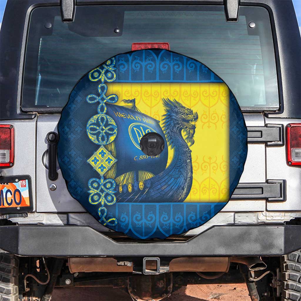 Kievan Rus Spare Tire Cover Slavic Dragon Ship - Wonder Print Shop