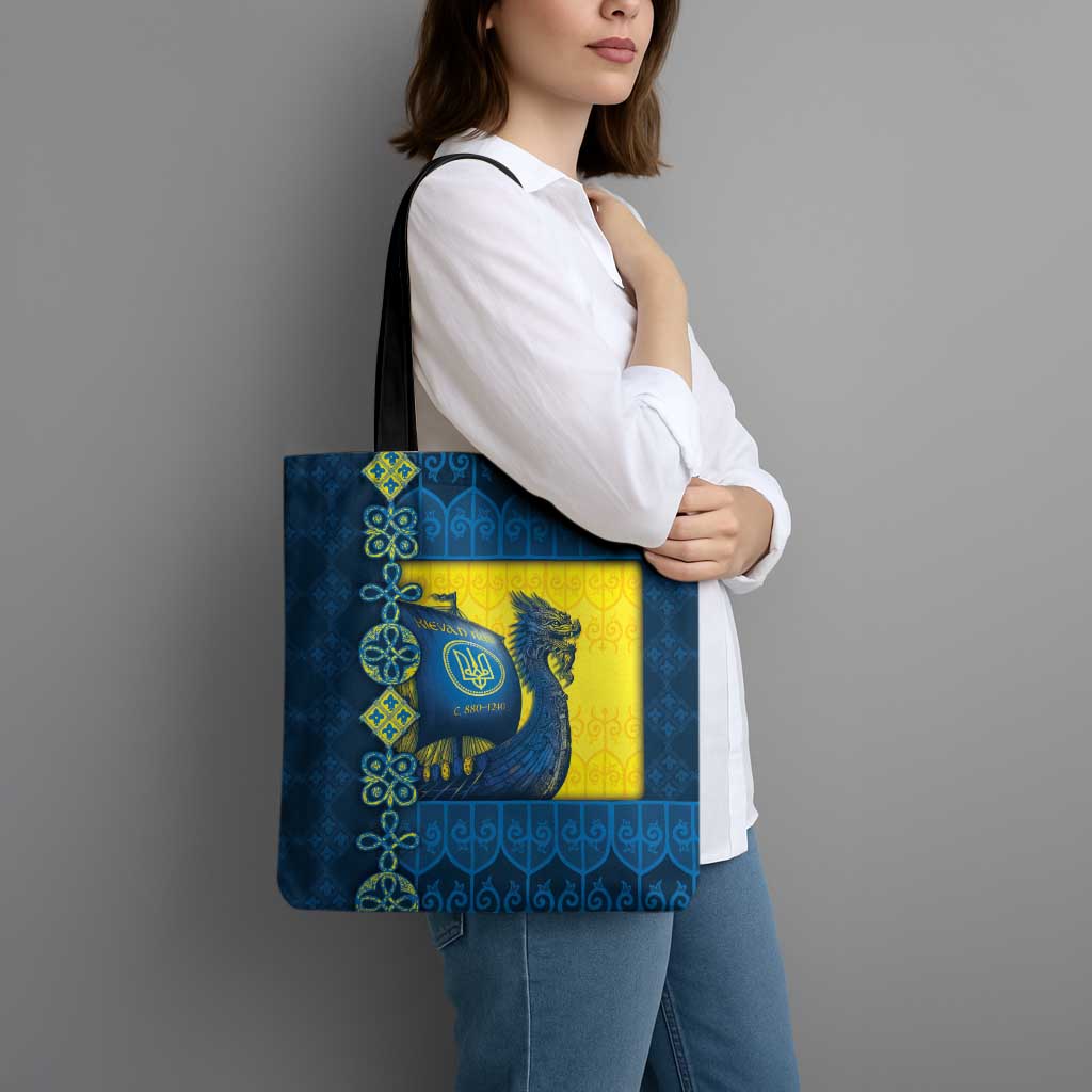 Kievan Rus Tote Bag Slavic Dragon Ship - Wonder Print Shop