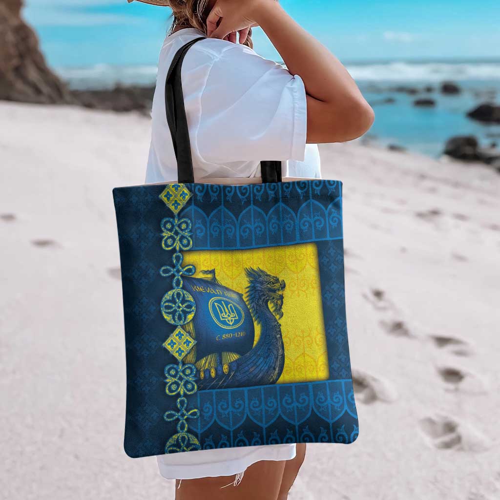 Kievan Rus Tote Bag Slavic Dragon Ship - Wonder Print Shop