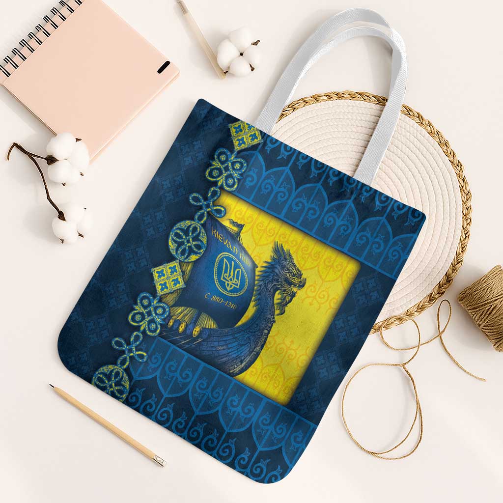 Kievan Rus Tote Bag Slavic Dragon Ship - Wonder Print Shop