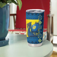 Kievan Rus Tumbler Cup Slavic Dragon Ship - Wonder Print Shop