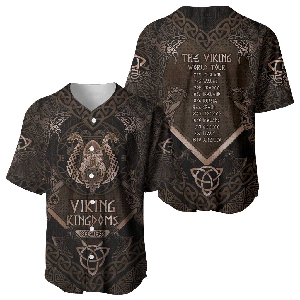The Viking World Tour Baseball Jersey Ancient Celtic Knot Patterns - Wonder Print Shop