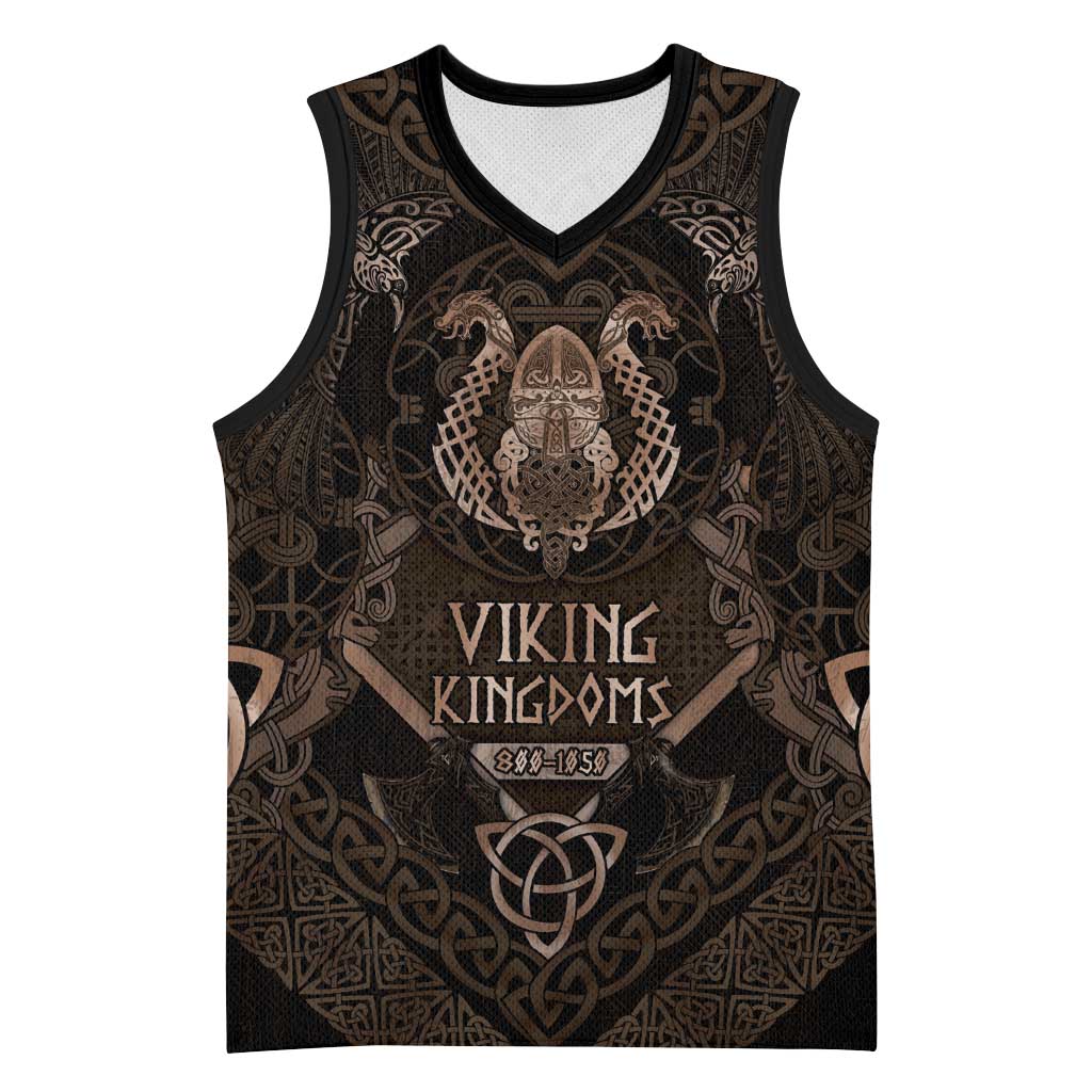 The Viking World Tour Basketball Jersey Ancient Celtic Knot Patterns - Wonder Print Shop