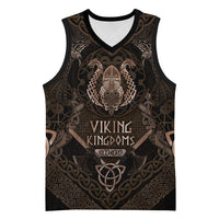 The Viking World Tour Basketball Jersey Ancient Celtic Knot Patterns - Wonder Print Shop