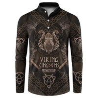 The Viking World Tour Button Sweatshirt Ancient Celtic Knot Patterns - Wonder Print Shop