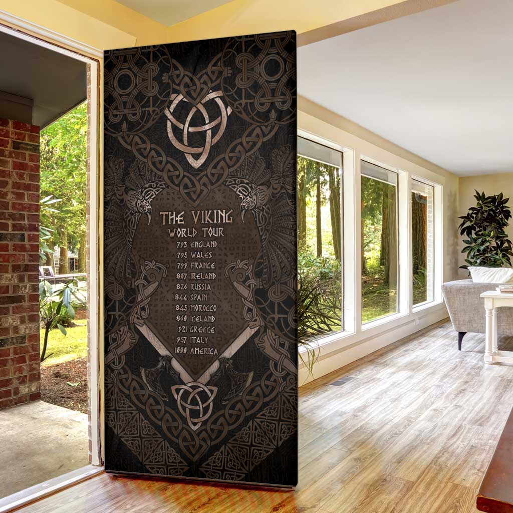 The Viking World Tour Door Cover Ancient Celtic Knot Patterns - Wonder Print Shop